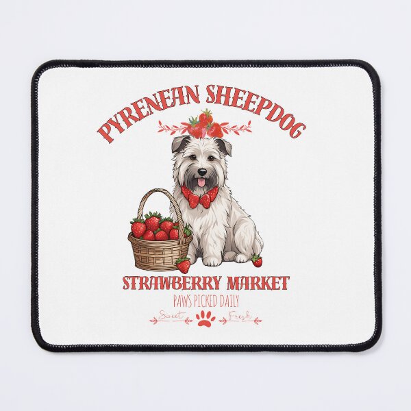 Item preview, Coquette Aesthetic Dog Strawberry market paws picked daily sweet and freesh fruits pyrenean shepherd designed and sold by GoodyPaws.