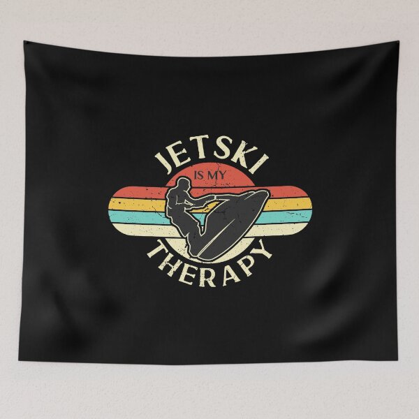 Item preview, Jet Skiing Jet Ski Therapy Retro Loves Motor Boat designed and sold by tshirtconcepts.