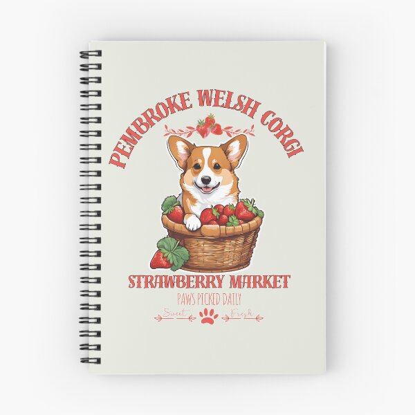 Item preview, Coquette Aesthetic Dog Strawberry market paws picked daily sweet and freesh fruits pembroke welsh corgi designed and sold by GoodyPaws.