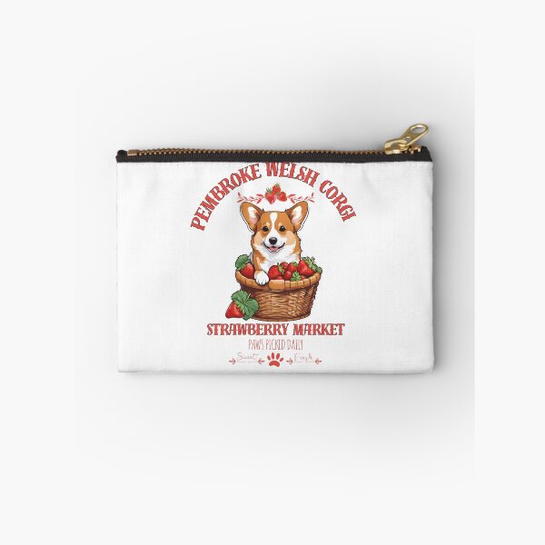 Item preview, Coquette Aesthetic Dog Strawberry market paws picked daily sweet and freesh fruits pembroke welsh corgi designed and sold by GoodyPaws.
