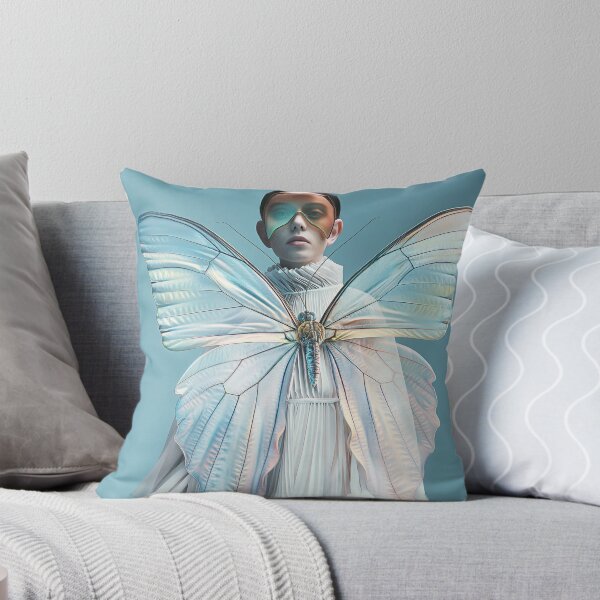 Item preview, "Futuristic: Butterfly Woman Portrait" designed and sold by MacroArtHub.