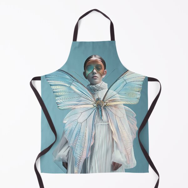 Item preview, "Futuristic: Butterfly Woman Portrait" designed and sold by MacroArtHub.
