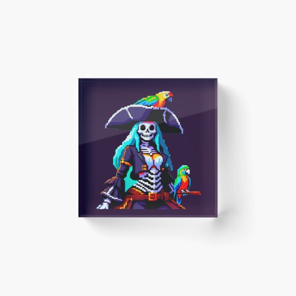 Item preview, Isabella Storm: Pirate Queen with Tricorn Hat and Spectral Parrot designed and sold by Ronny-Owiso.