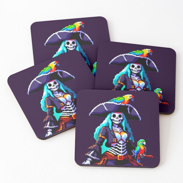 Item preview, Isabella Storm: Pirate Queen with Tricorn Hat and Spectral Parrot designed and sold by Ronny-Owiso.