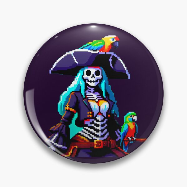Item preview, Isabella Storm: Pirate Queen with Tricorn Hat and Spectral Parrot designed and sold by Ronny-Owiso.