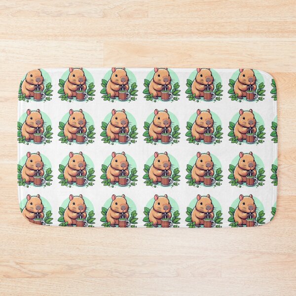 Item preview, Cute Capybara Drinking Yerba Mate designed and sold by Brzdacu.