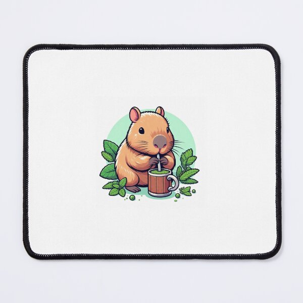 Item preview, Cute Capybara Drinking Yerba Mate designed and sold by Brzdacu.