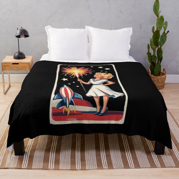 Item preview, Vintage PinUp Girl Retro Art Celebrate 4th of July designed and sold by LuminOrb.