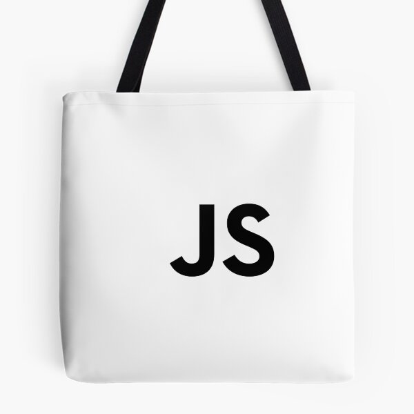 Aperçu de l'œuvre JavaScript JS ES T-shirt à manches longues avec logo blanc créée et vendue par Rainwater Merch.