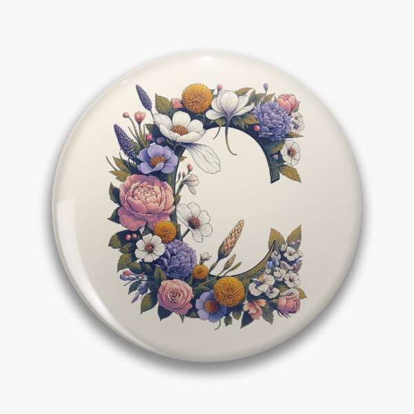 Item preview, Floral Letter C designed and sold by zzz888.