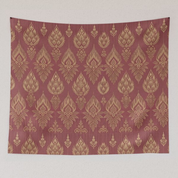 Item preview, Thai Golden Silk Pattern designed and sold by Maikokol.