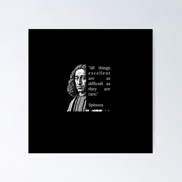 Item preview,  Inspiring Baruch Spinoza Quotes - Wisdom Collection designed and sold by OzzFrequency.