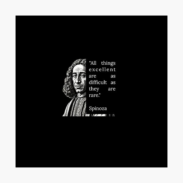 Item preview,  Inspiring Baruch Spinoza Quotes - Wisdom Collection designed and sold by OzzFrequency.