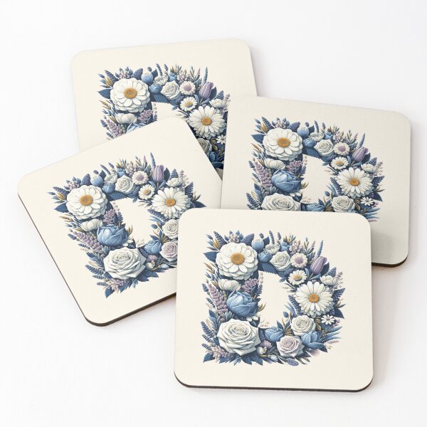 Item preview, Floral Letter D designed and sold by zzz888.