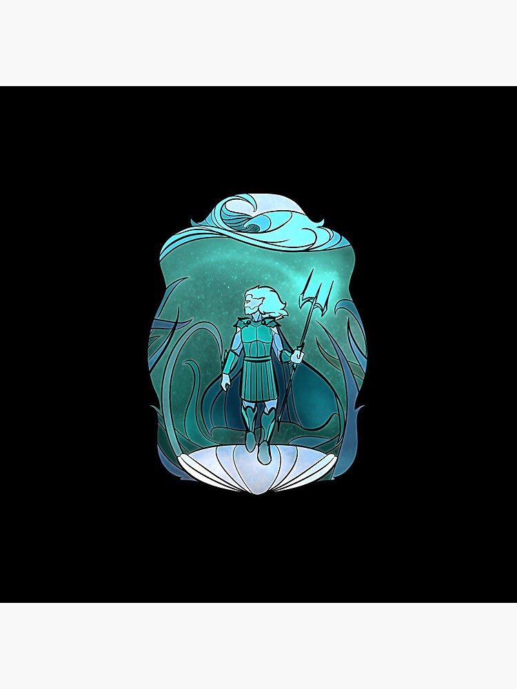 197 Stained Glass Poseidon	 Pin