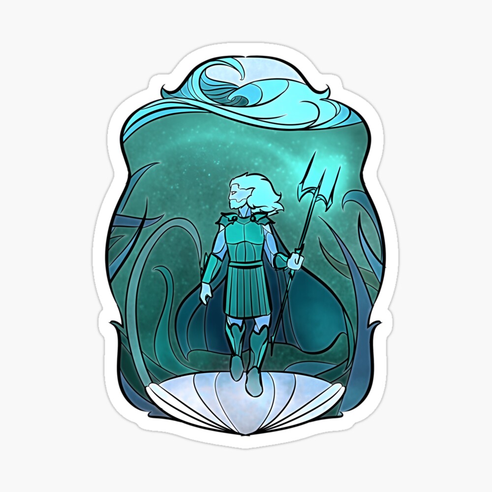 197 Stained Glass Poseidon	 Pin