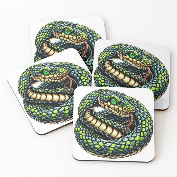 Item preview, Realistic Green Snake designed and sold by FuzyFriendHaven.