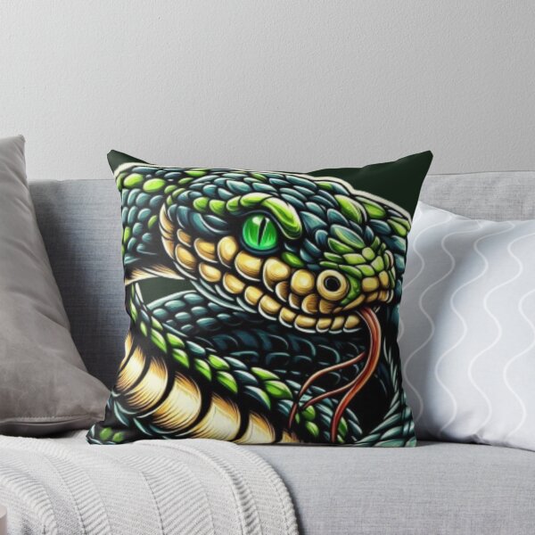 Item preview, Realistic Green Snake designed and sold by FuzyFriendHaven.