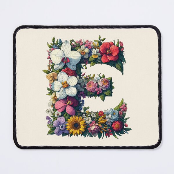 Item preview, Floral Letter E designed and sold by zzz888.