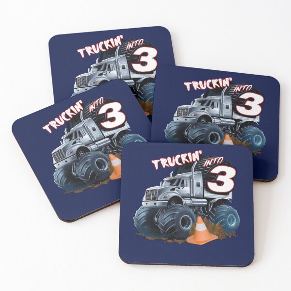 Item preview, Birthday Kids 3 Year Old Gift Cool Monster Truck Birthday  designed and sold by Cute & Sassy Custom Gifting Boutiques.