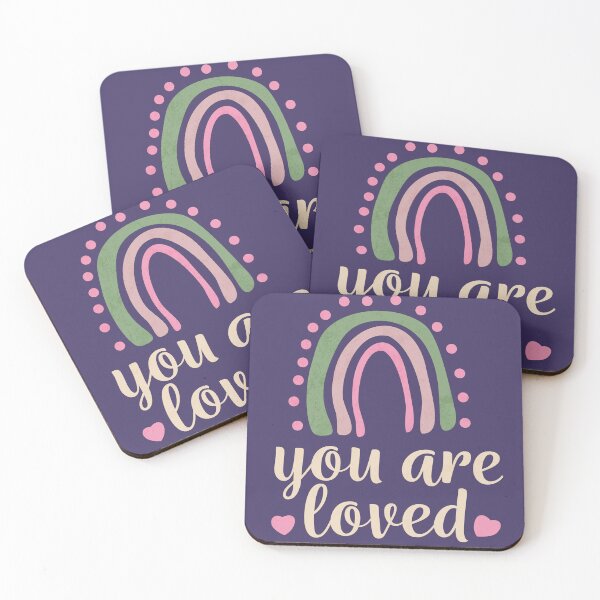 Item preview, You Are Loved Colorful Hygge Love Vintage Aesthetic designed and sold by VermintStudio.