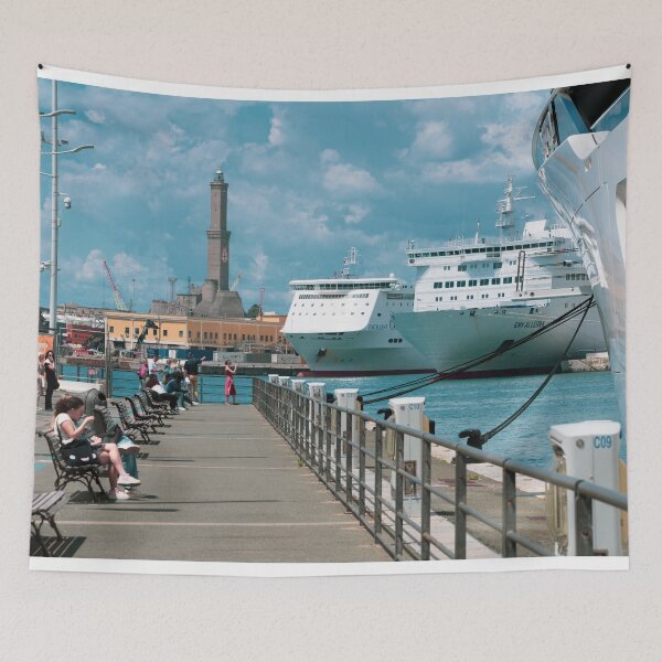 Item preview, Genova Lighthouse Shipping  designed and sold by hawkie.