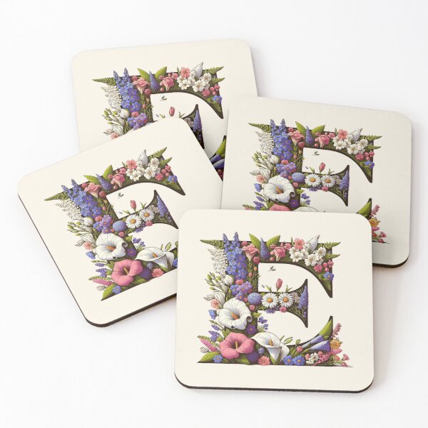 Item preview, Floral Letter E designed and sold by zzz888.