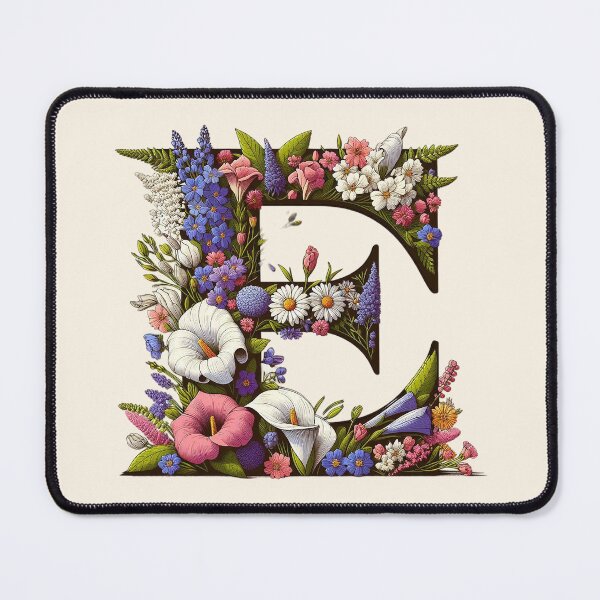 Item preview, Floral Letter E designed and sold by zzz888.