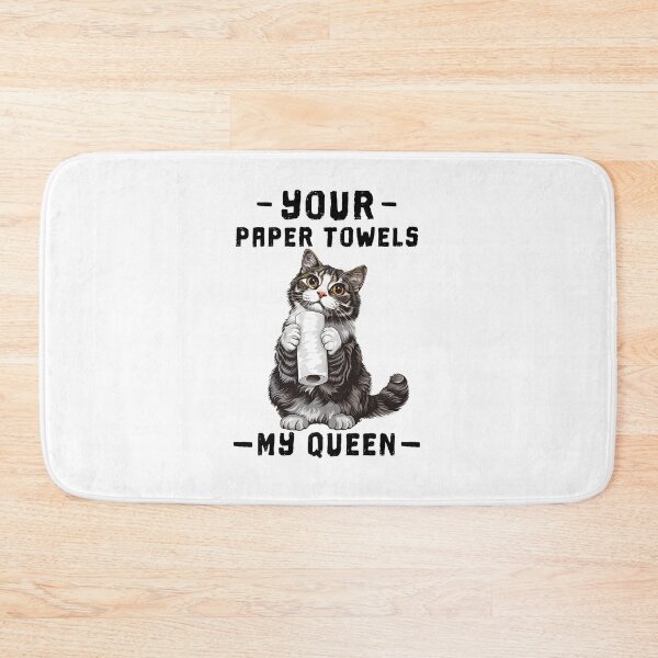 Item preview, Your paper towels My Queen Cute Cat designed and sold by Anbe_design.
