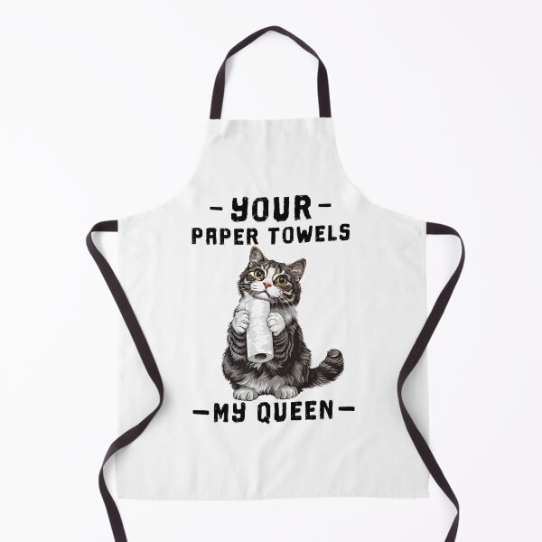 Item preview, Your paper towels My Queen Cute Cat designed and sold by Anbe_design.