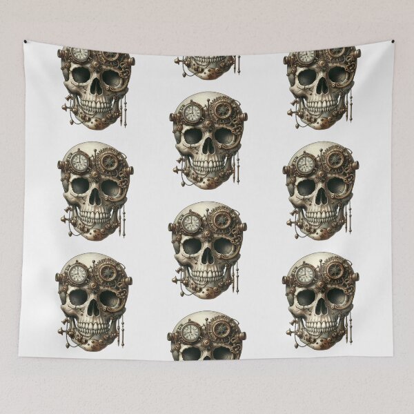 Item preview, Mechanical Skull designed and sold by Carla Tenllado Reyes.