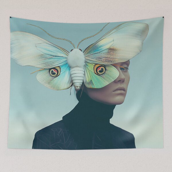 Item preview, "Unearthly Butterfly Fashion Photography Art" designed and sold by MacroArtHub.
