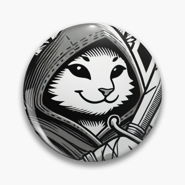 Item preview, Copy of Medieval Cat Assassin Rogue - Stealthy Feline Warrior Sticker designed and sold by DigitalSpectrum.