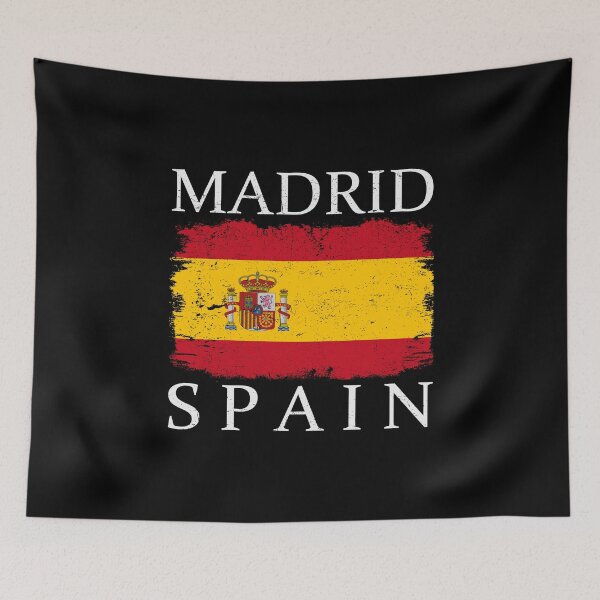 Item preview, Madrid Spain Flag Spain Tourist Capital Spain Madrid Tourist designed and sold by farhanhafeez.