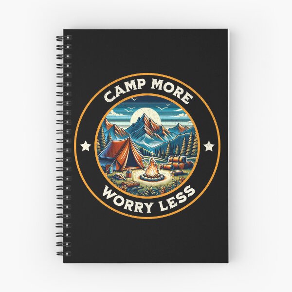 Item preview, Camp More Worry Less - Outdoor Camping Adventure designed and sold by CALIMASHIRTS.