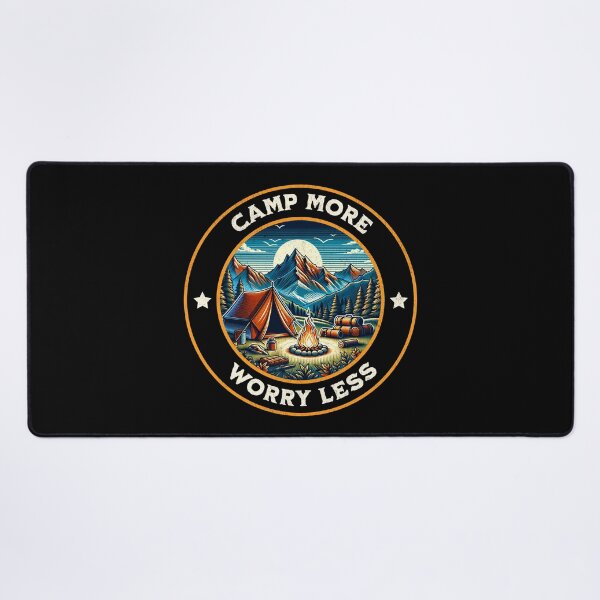 Item preview, Camp More Worry Less - Outdoor Camping Adventure designed and sold by CALIMASHIRTS.
