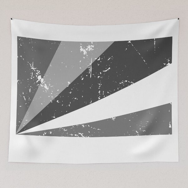 Item preview, Seychelles black and white flag, vintage finish designed and sold by Starstacks.