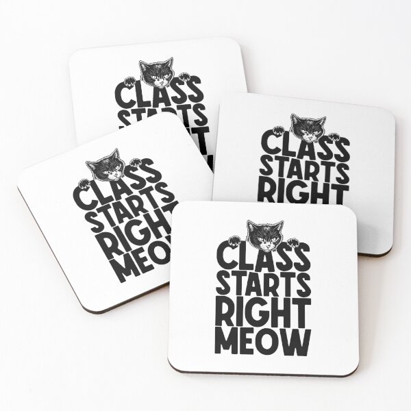 Item preview, Teacher Cat Lover Funny Class Starts Right Meow Teachers designed and sold by GrandeDuc.