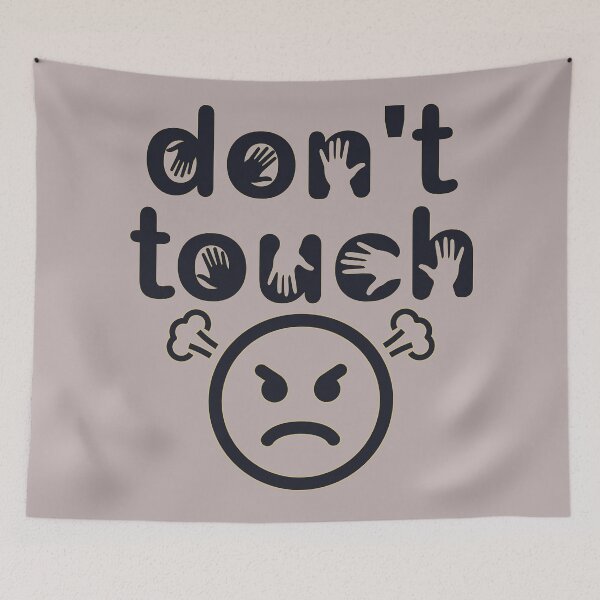 Item preview, Curiosity and Irony: Do Not Touch Handprints Art designed and sold by CoolVisionStd.