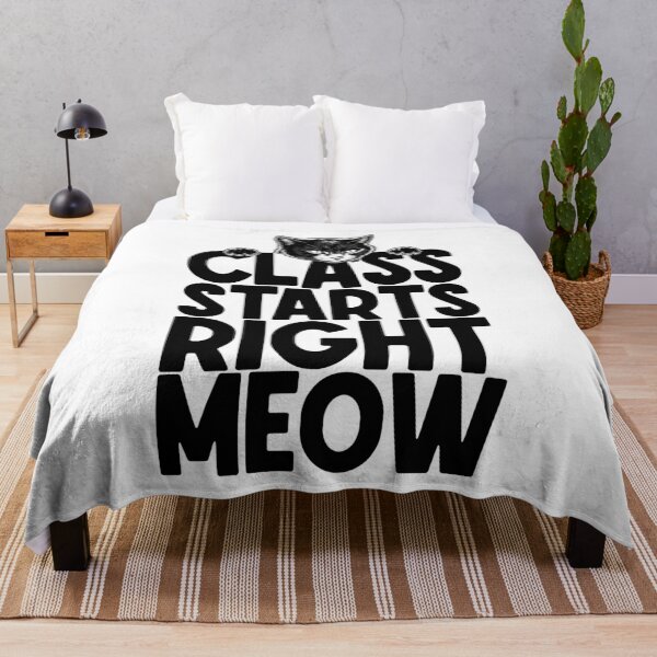 Item preview, Teacher Cat Lover Funny Class Starts Right Meow Teachers designed and sold by GrandeDuc.