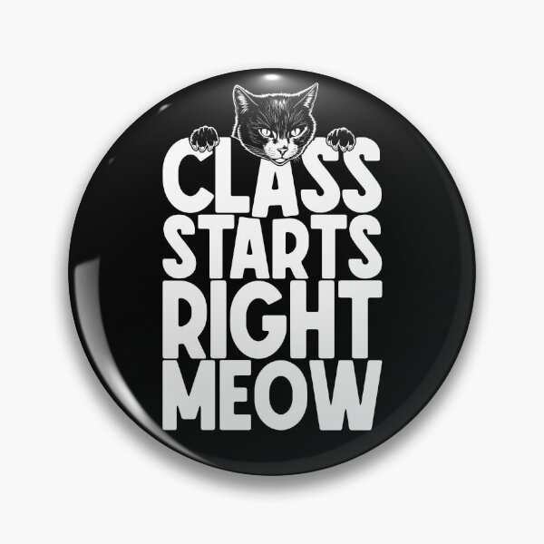 Item preview, Teacher Cat Lover Funny Class Starts Right Meow Teachers designed and sold by GrandeDuc.