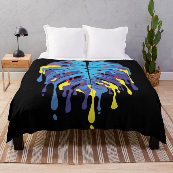 Item preview, Monstera Albo Leaf dripping pop art designed and sold by Art-of-Rory.