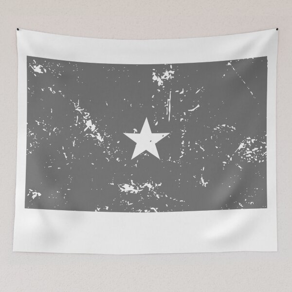 Item preview, Somalia black and white flag distressed finish designed and sold by Starstacks.