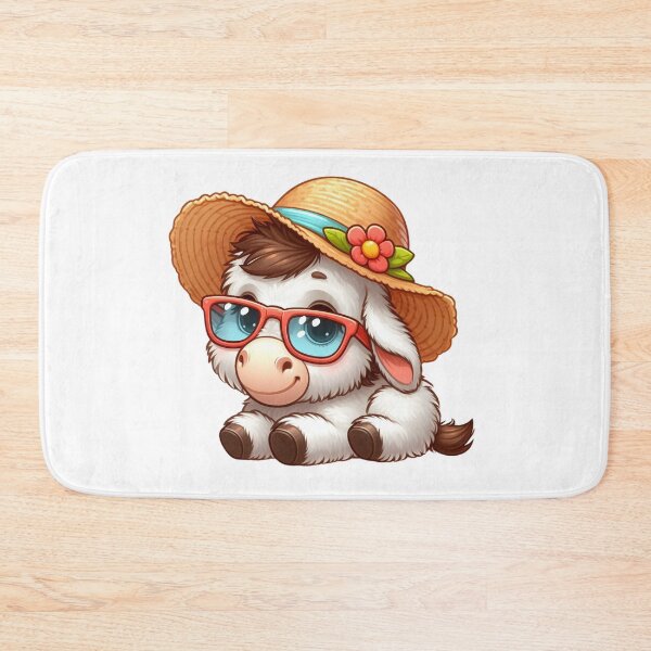 Item preview, Lindo burro con sombrero para el sol y gafas de sol designed and sold by JulieSouster.