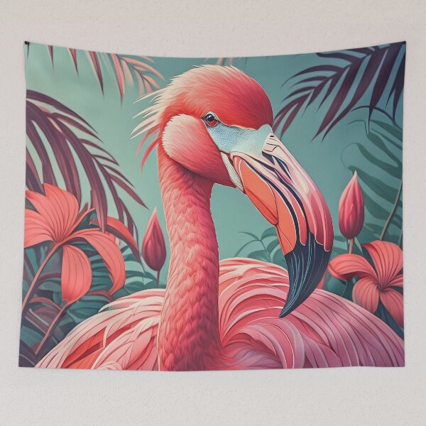 Item preview, Elegant Flamingo Art - Nature-Inspired Collection designed and sold by OzzFrequency.