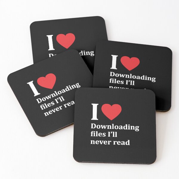 Item preview, I love downloading files I'll never read designed and sold by snu-snu.