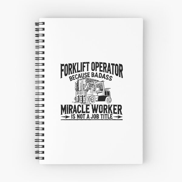 Item preview, Forklift Operator Because Badass Miracle Worker Is Not A Job Title designed and sold by TeesYouWant.