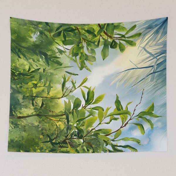 Item preview, Lush Greenery Canopy Art designed and sold by Fashiospice07.