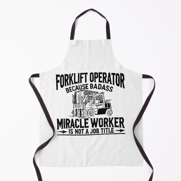 Item preview, Forklift Operator Because Badass Miracle Worker Is Not A Job Title designed and sold by TeesYouWant.