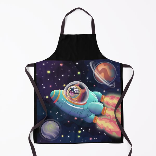 Item preview, Children's illustration of a space pug designed and sold by MariaPencilArt.